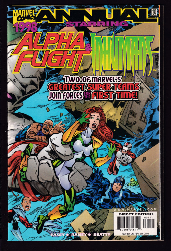 Alpha Flight Inhumans Annual 1998