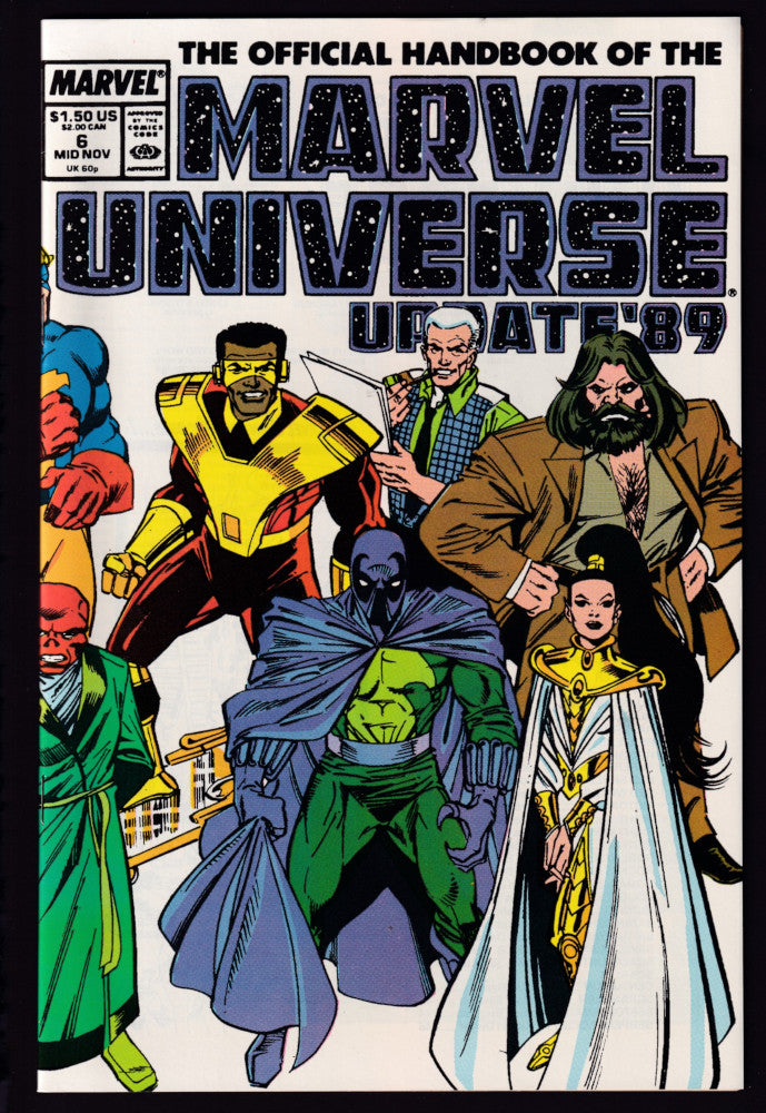 Marvel Handbook Update Official Handbook Of The Marvel Universe Update '89 – Comic Detective