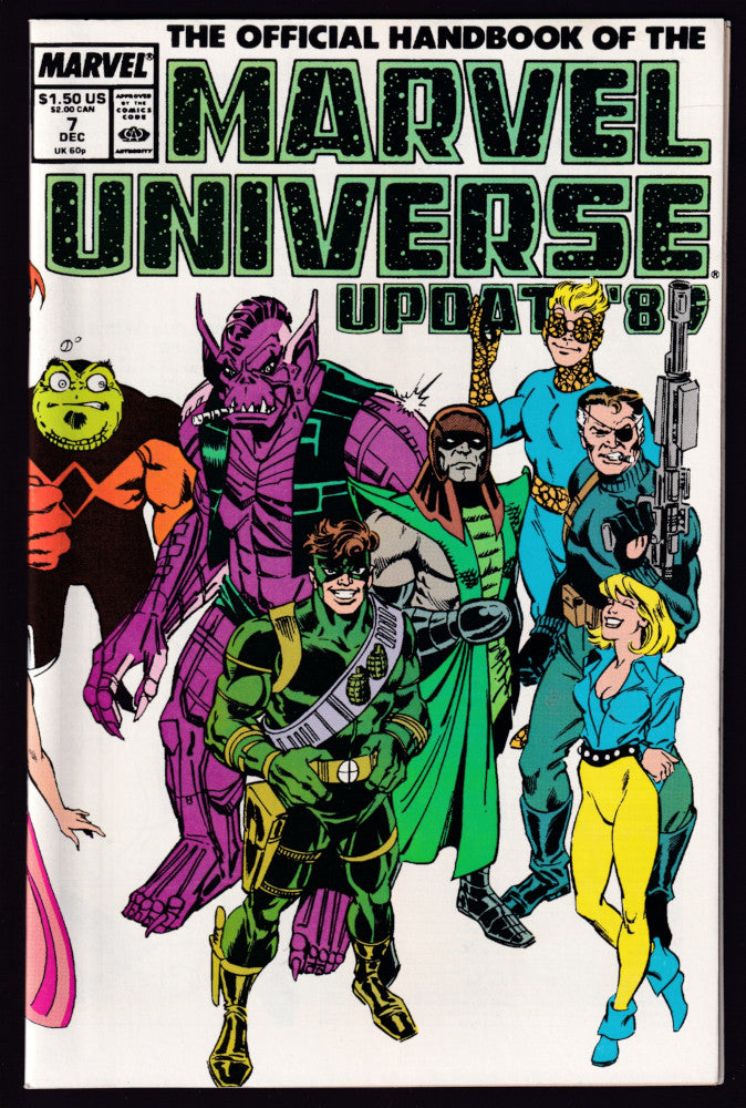 Marvel Handbook Update Official Handbook Of The Marvel Universe Update '89 – Comic Detective